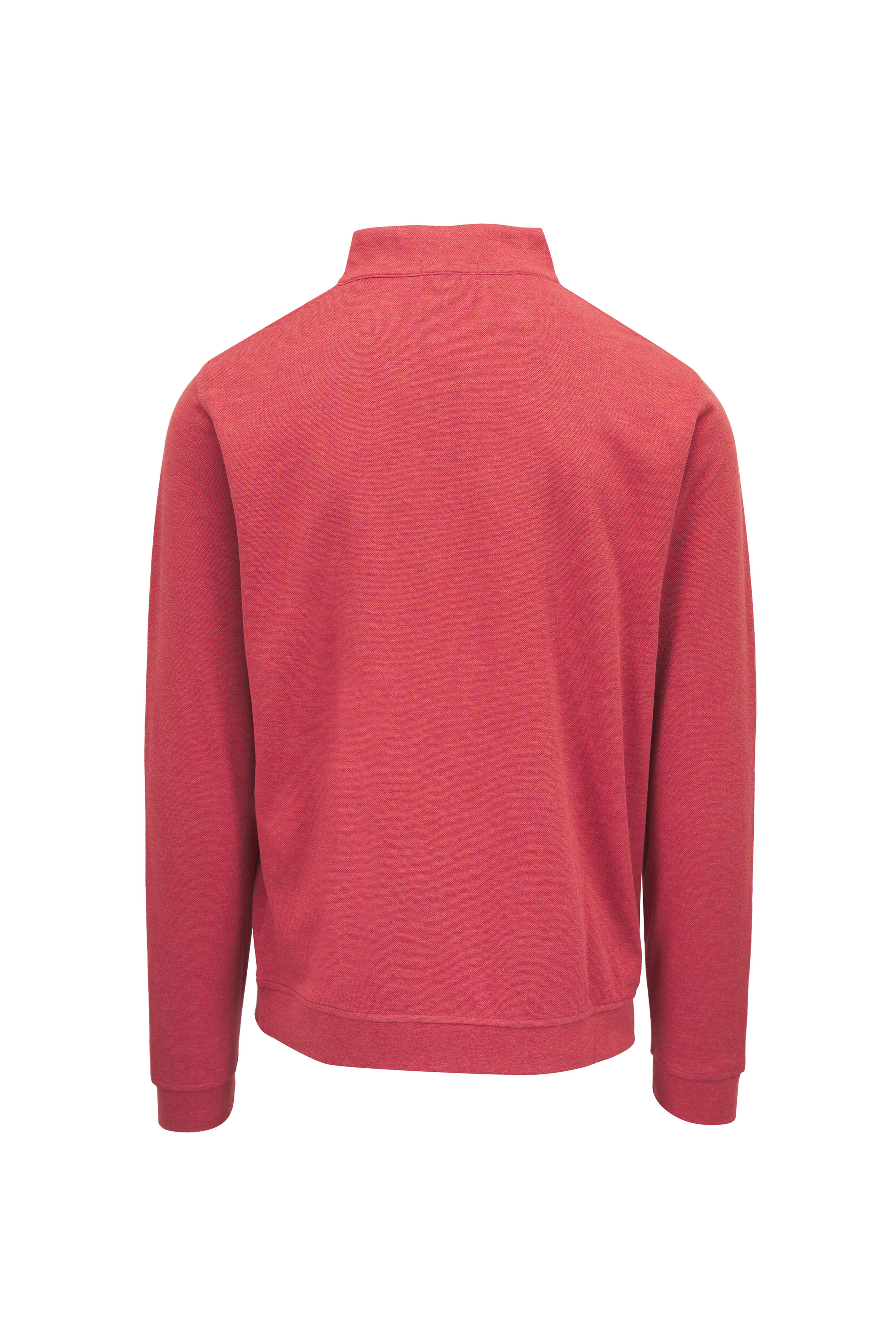Peter Millar - Crown Comfort Sparrow Red Quarter Zip Pullover
