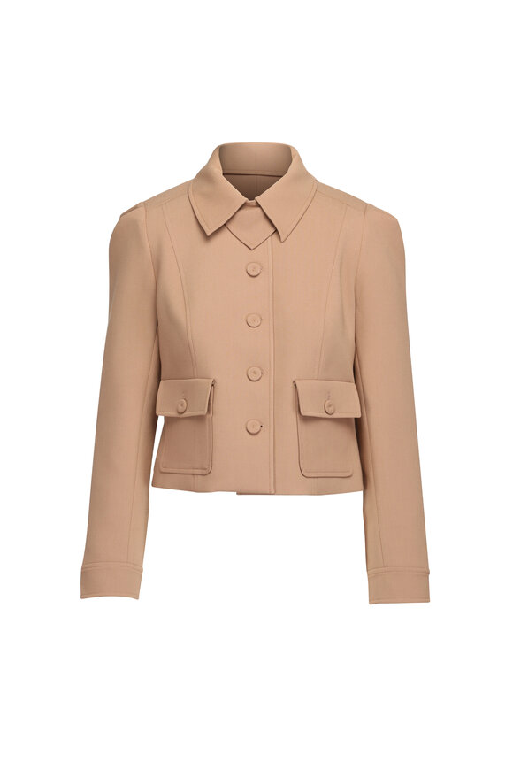 Theo The Label Daphne Cosmic Dust Collar Tab Military Jacket - view 1