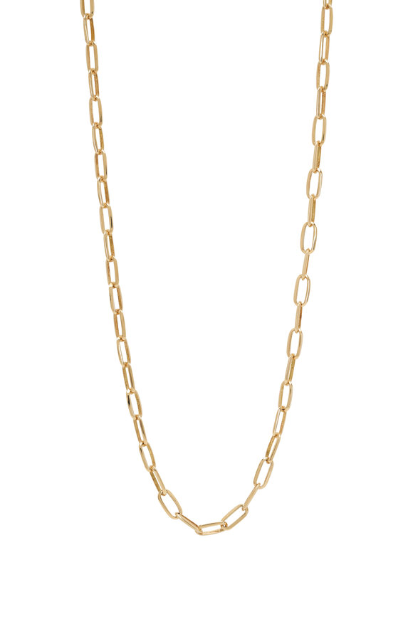 Lizzie Mandler Knife Edge Oval Chain Necklace