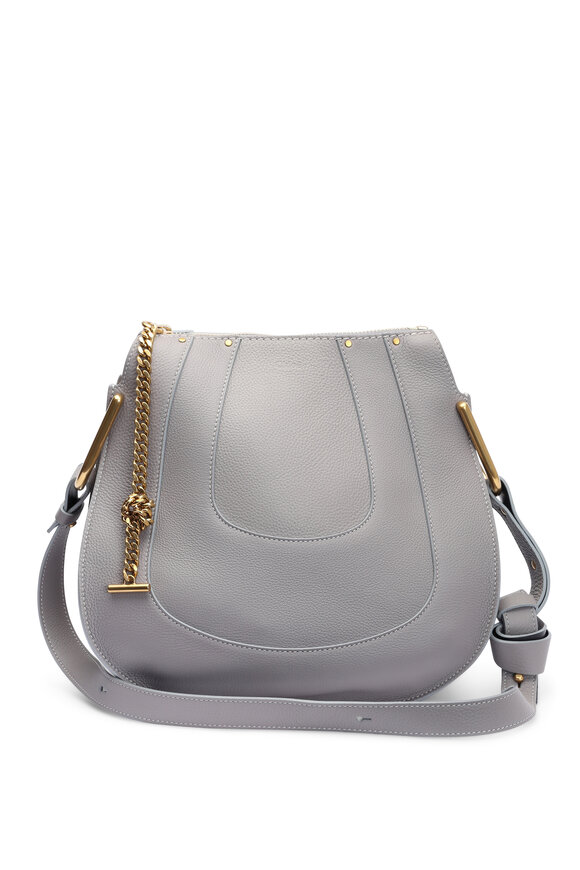 Chloé - Hayley Gray Leather Small Convertible Bag