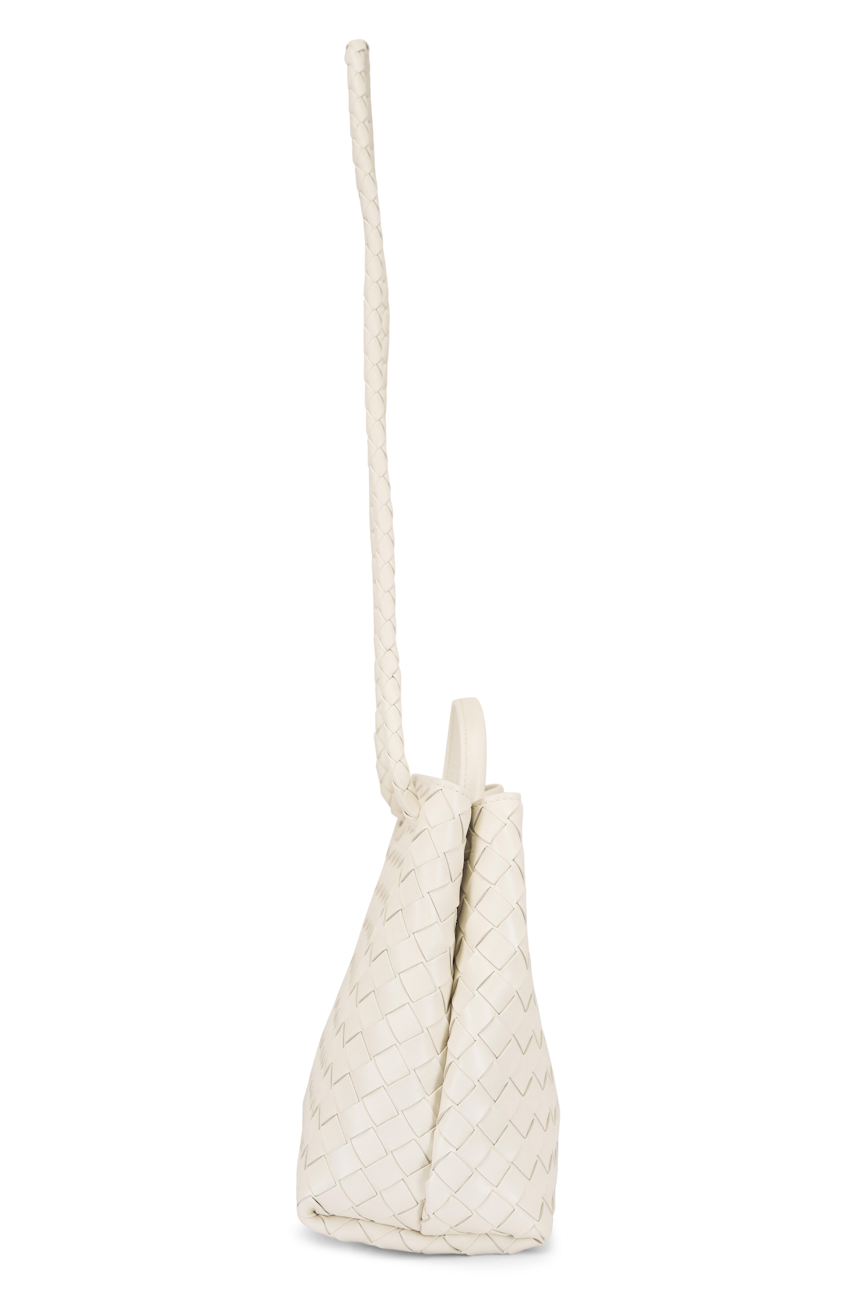 Bottega Veneta - Medium Andiamo Sea Salt Intrecciato Leather Bag