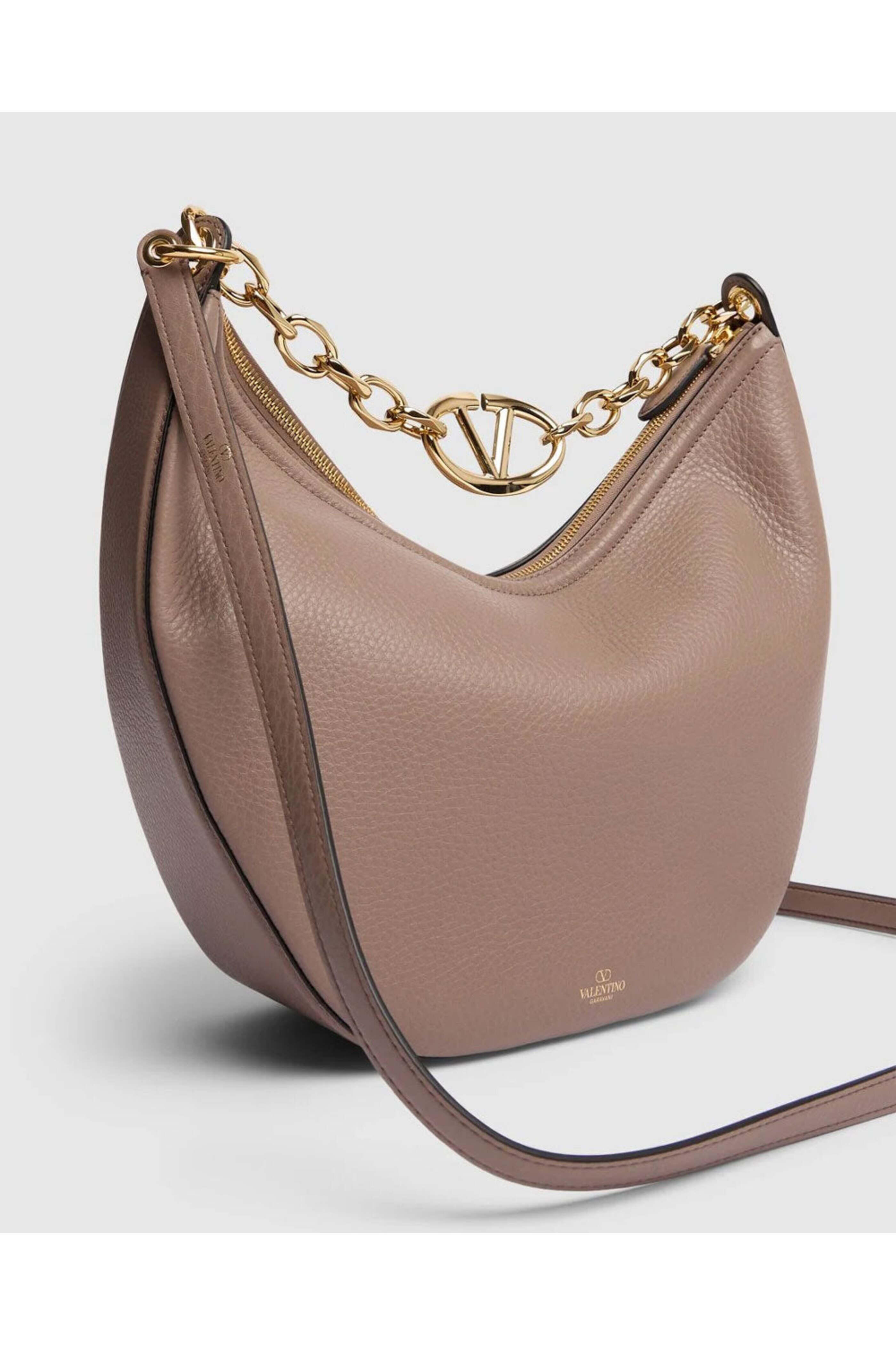 Valentino Garavani - VLogo Moon Hobo Bag in Clay