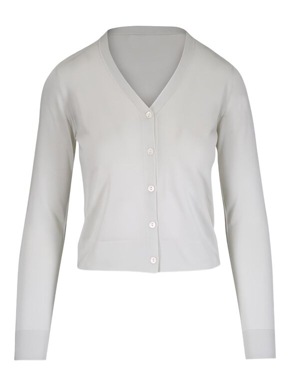 Kinross Shimmer Oyster V-Neck Cardigan - view 3