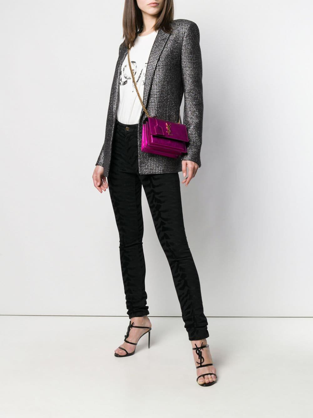 Saint Laurent - Natural Foiled Silver LOVE T-Shirt