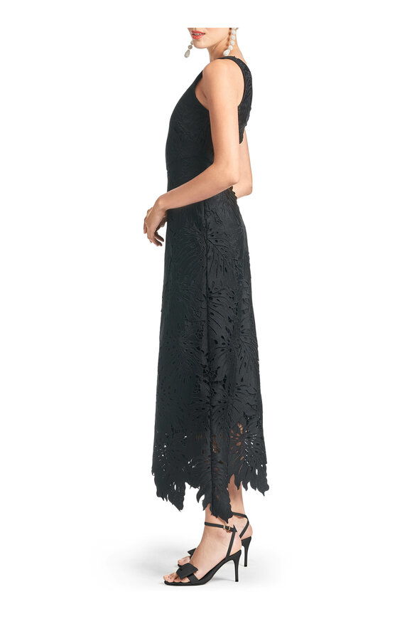 Sachin + Babi - Marzia Black Palm Leaf Lace Dress