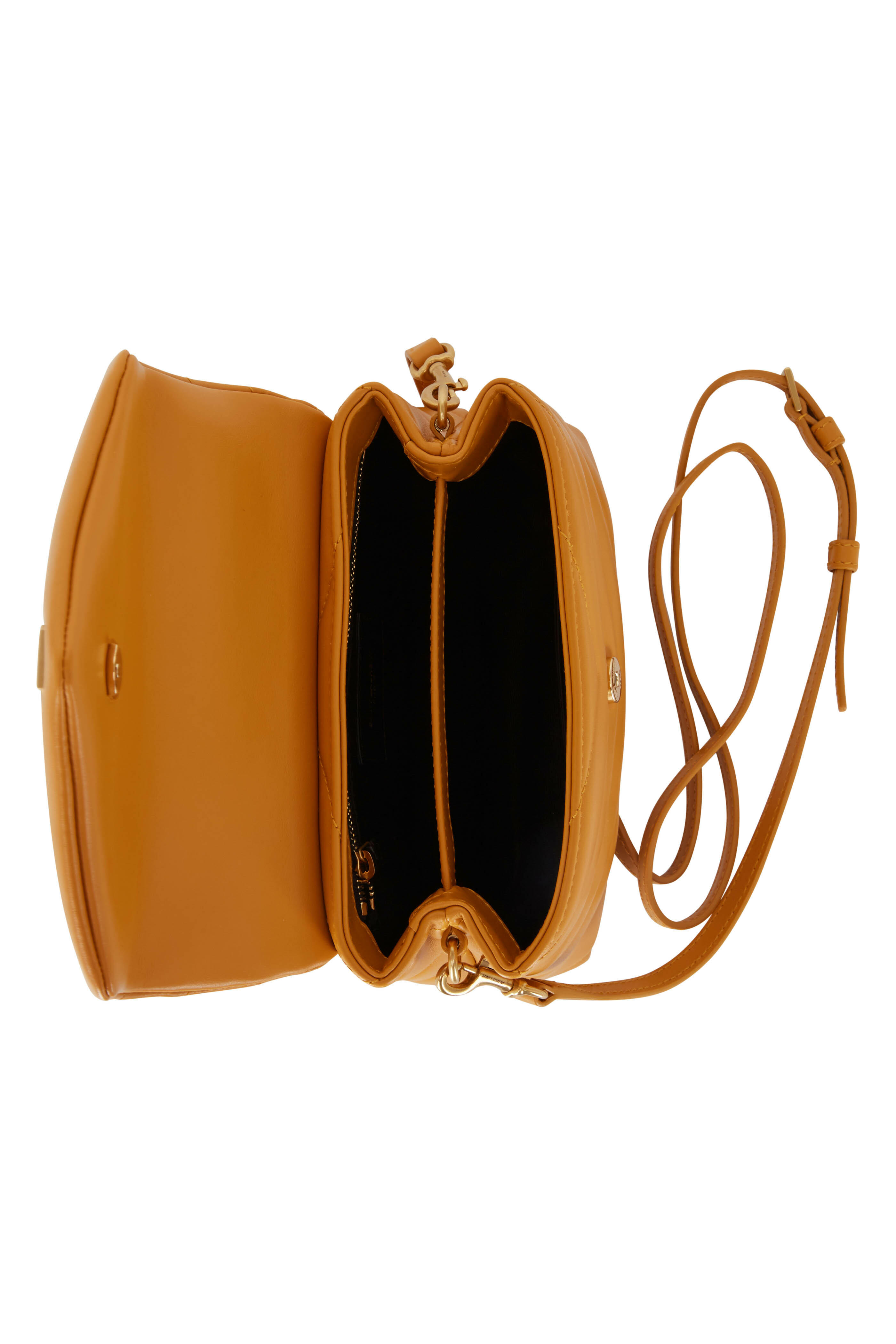 MANHATTAN mini shoulder bag in brushed leather, Saint Laurent