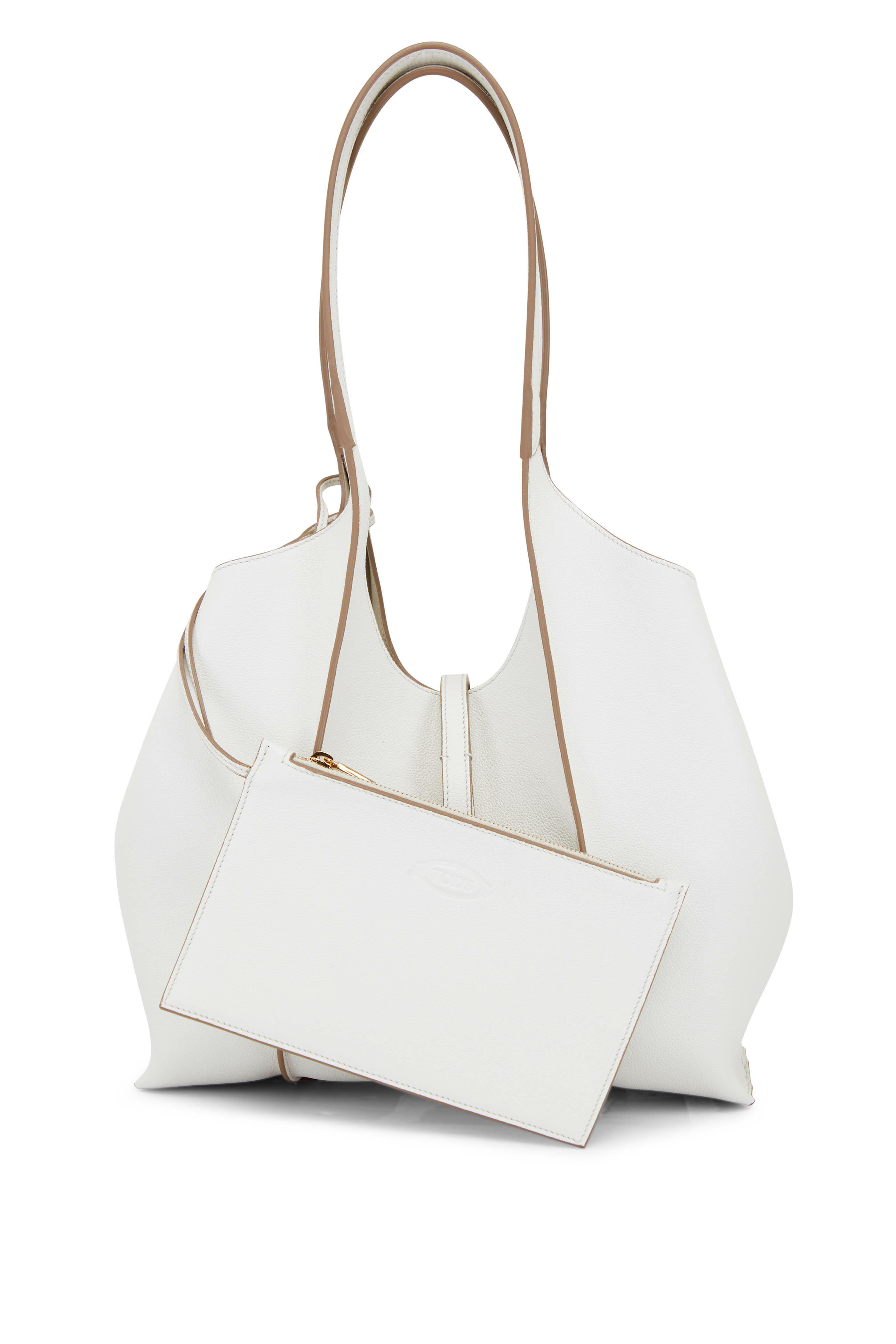 Tod's - Timeless Shopping Bag White Leather Tote