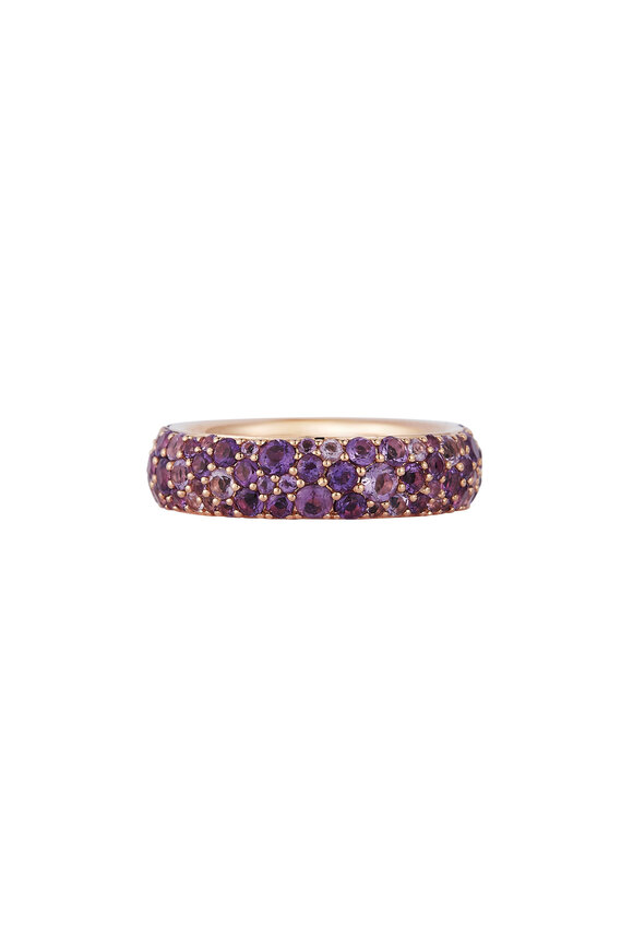 Walters Faith - OC x WF 18K Rose Gold Purple Amethyst Band Ring