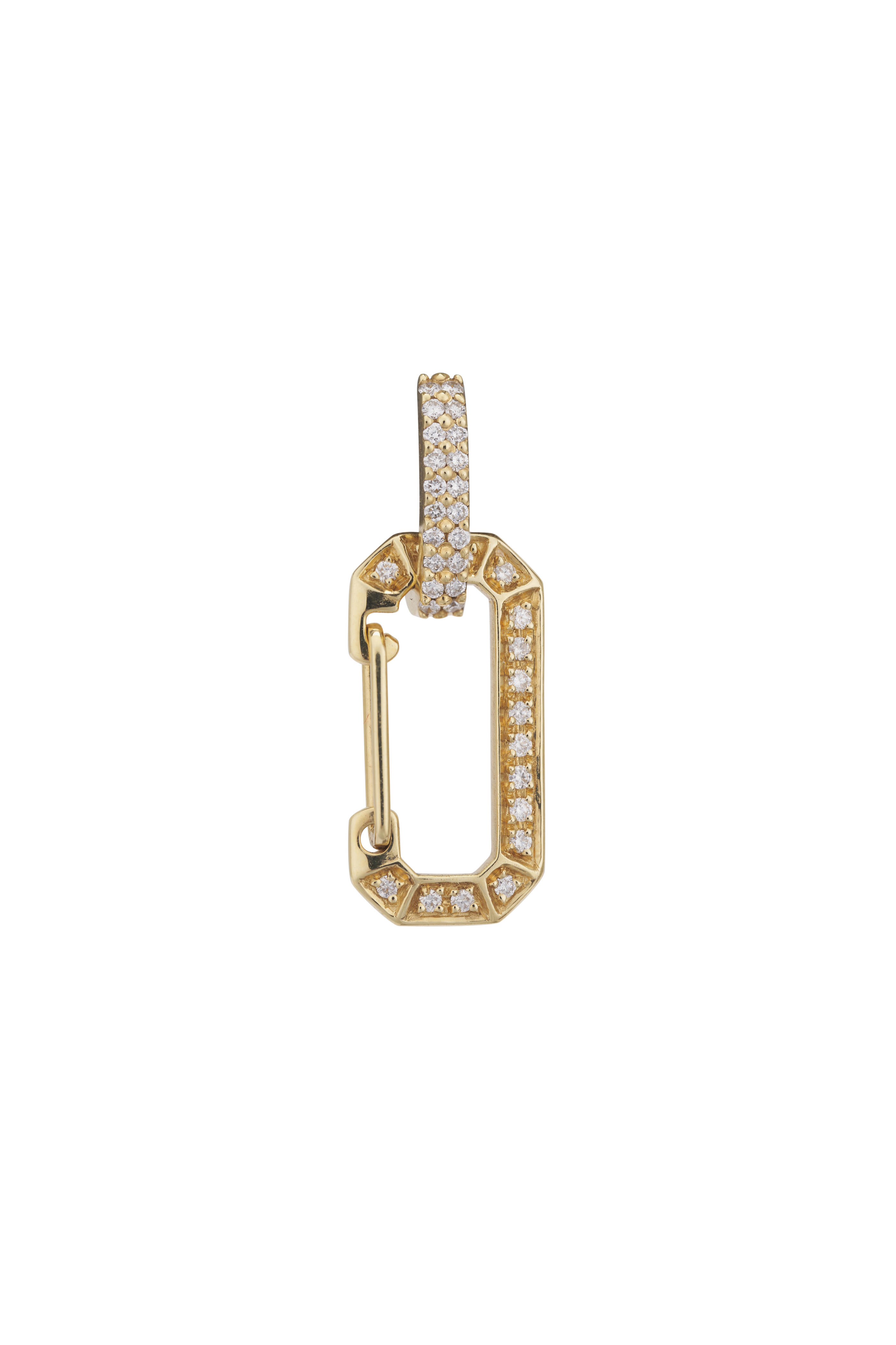 Eera - 18k Yellow Gold Small Diamond Chiara Earring