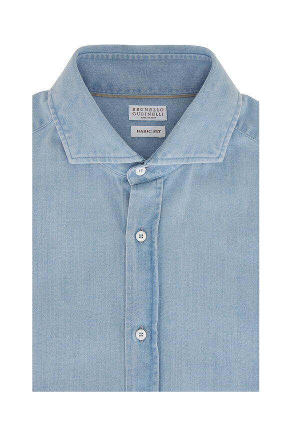 Brunello Cucinelli Denim Sport Shirt