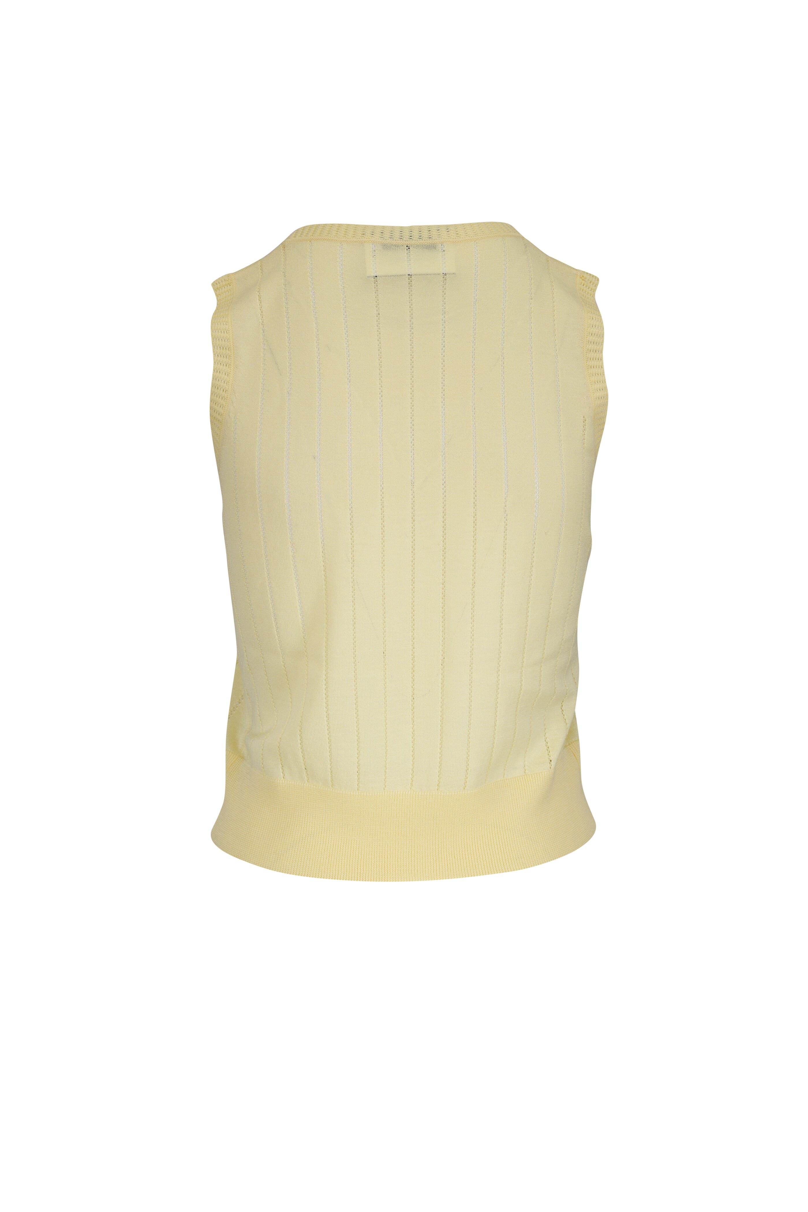 Adam Lippes - Butter Pointelle Cashmere & Silk Shell