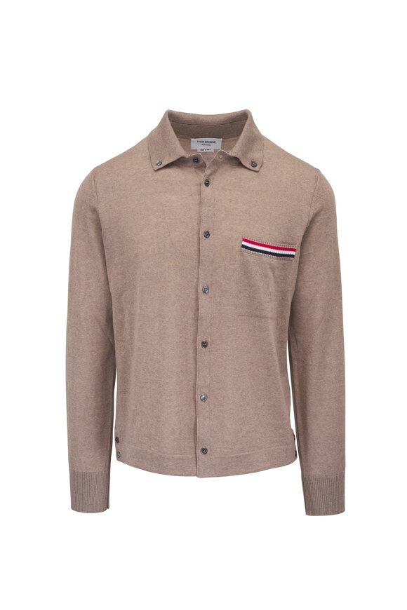 Thom Browne Medium Brown Wool Cardigan