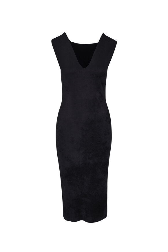 Antonelli - Monsen Black Woven Midi Dress | Mitchell Stores Antonelli - Monsen Black Woven Midi Dress | Mitchell Stores