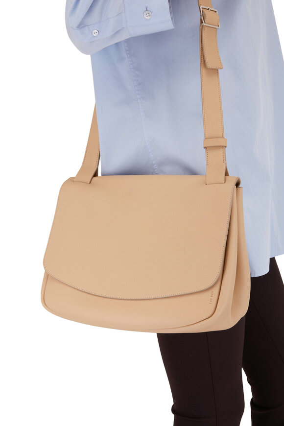 The Row - Mailbag Light Cuir Grained Leather Small Bag