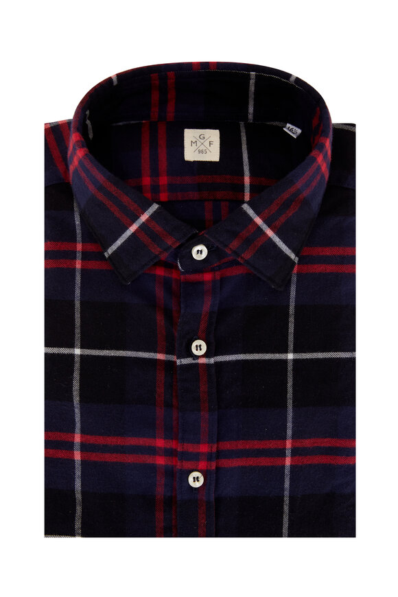 GMF - Navy & Red Plaid Sport Shirt