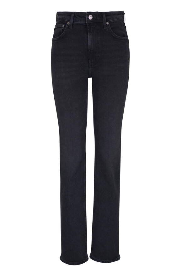 Citizens of Humanity Zurie Washed Black Straight Leg Jean