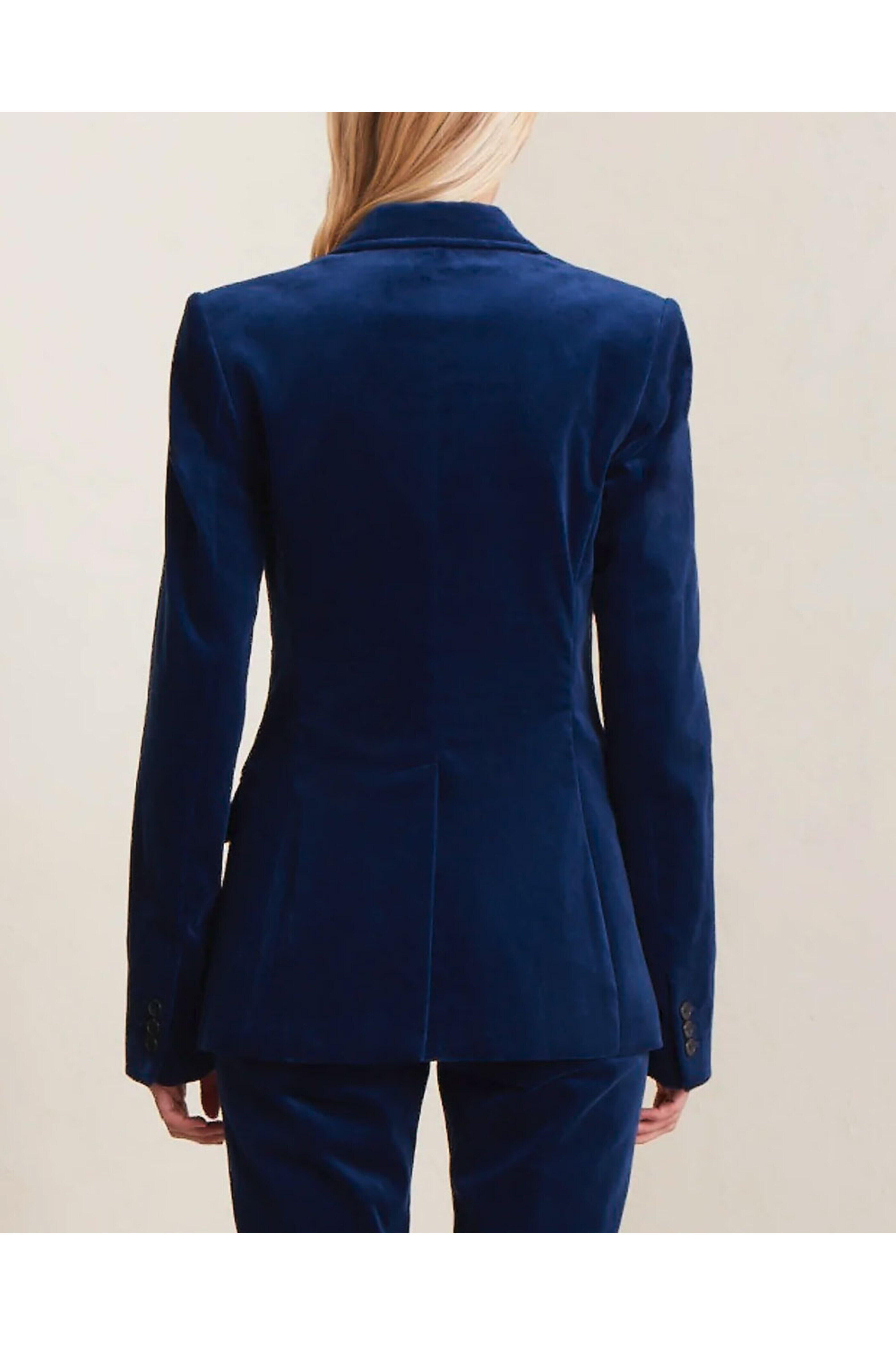 A.L.C. - Navy Eldie Velvet Blazer