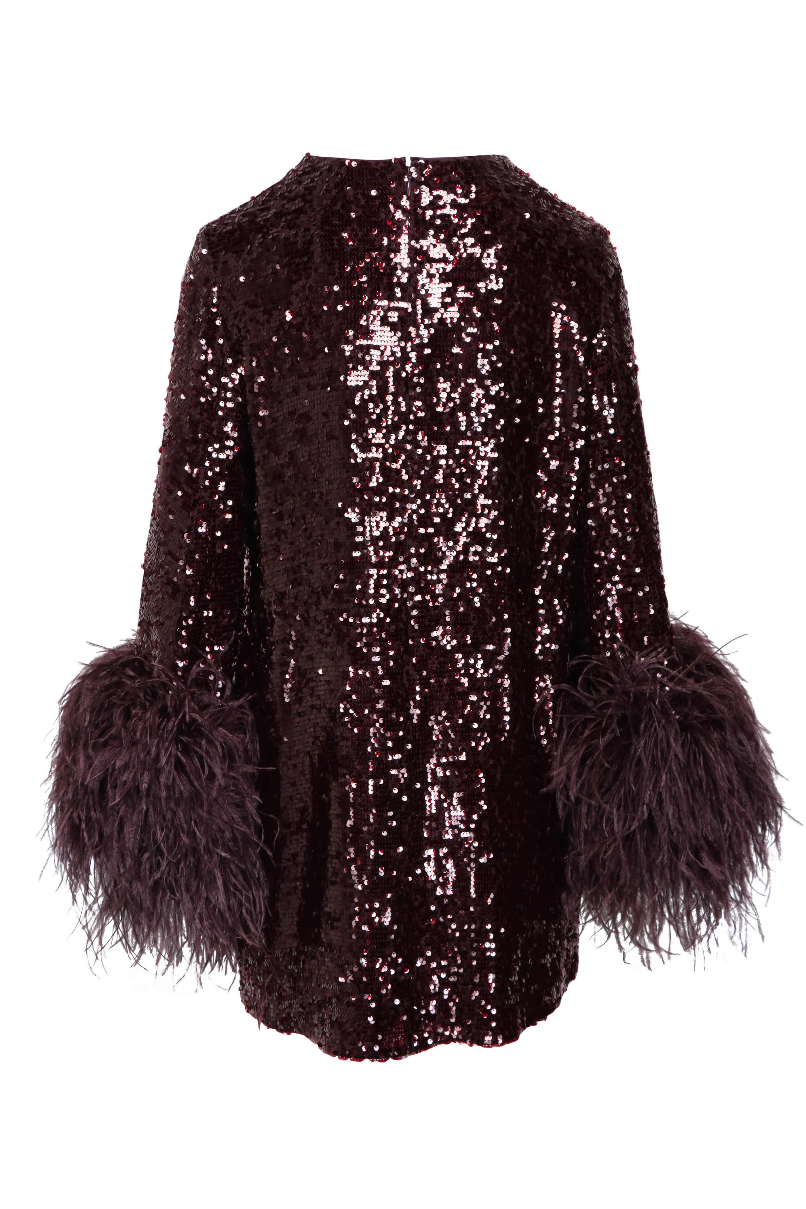 LaPointe - Mulberry Sequin Shift Dress