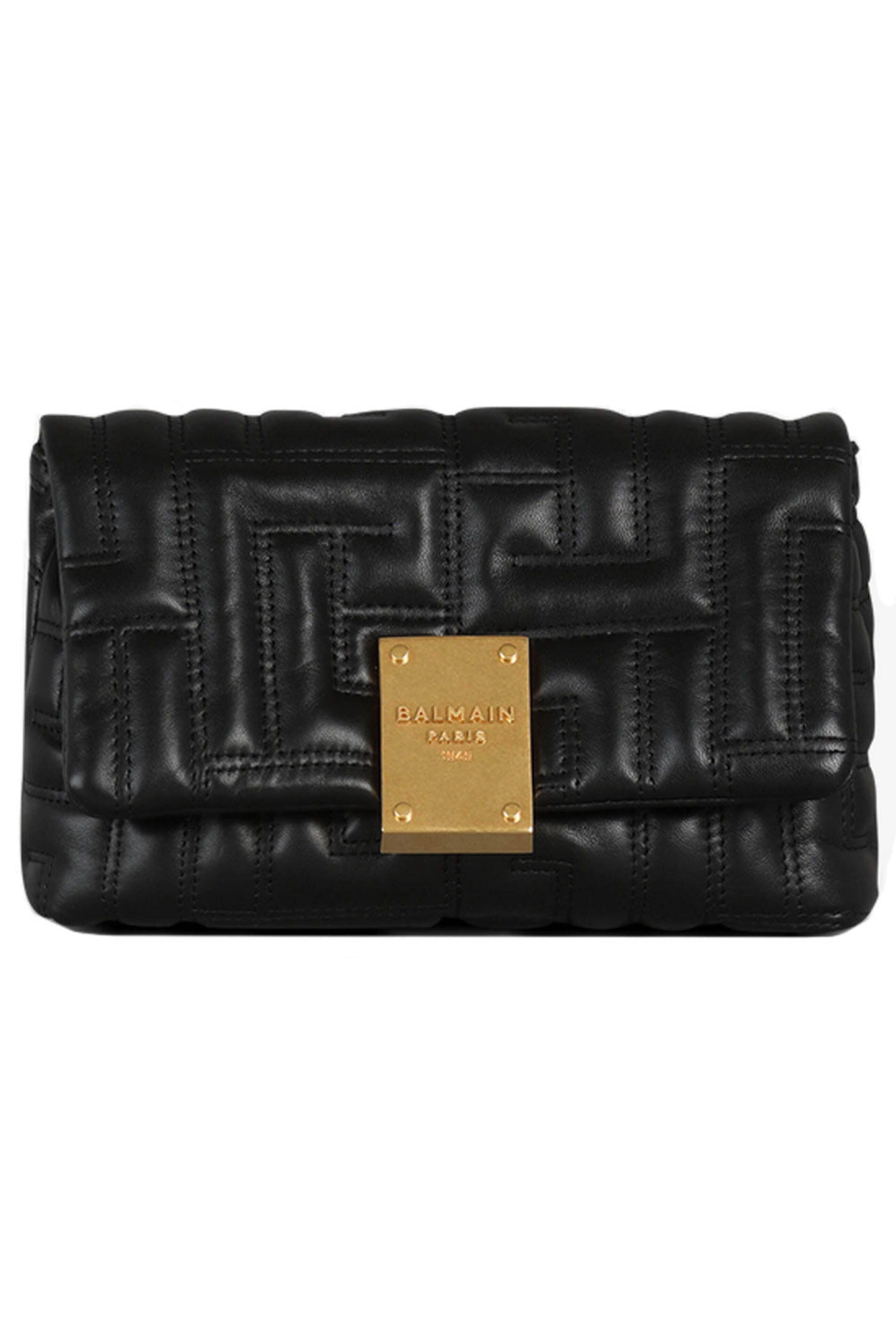 Balmain - 1945 Soft Mini Quilted Bag in Noir