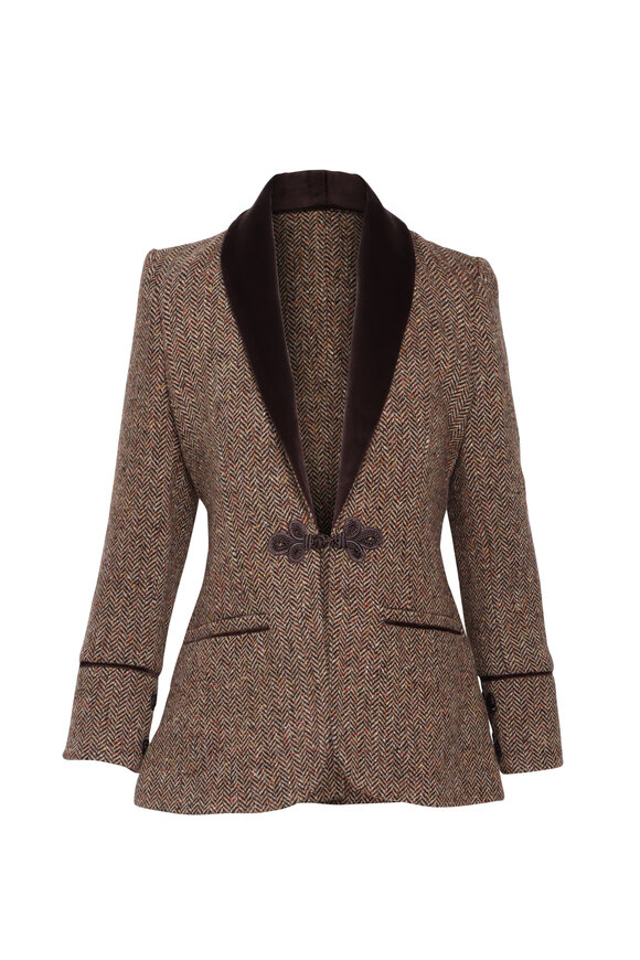 L'Agence - Chamberlain Purple Multi Tweed Blazer