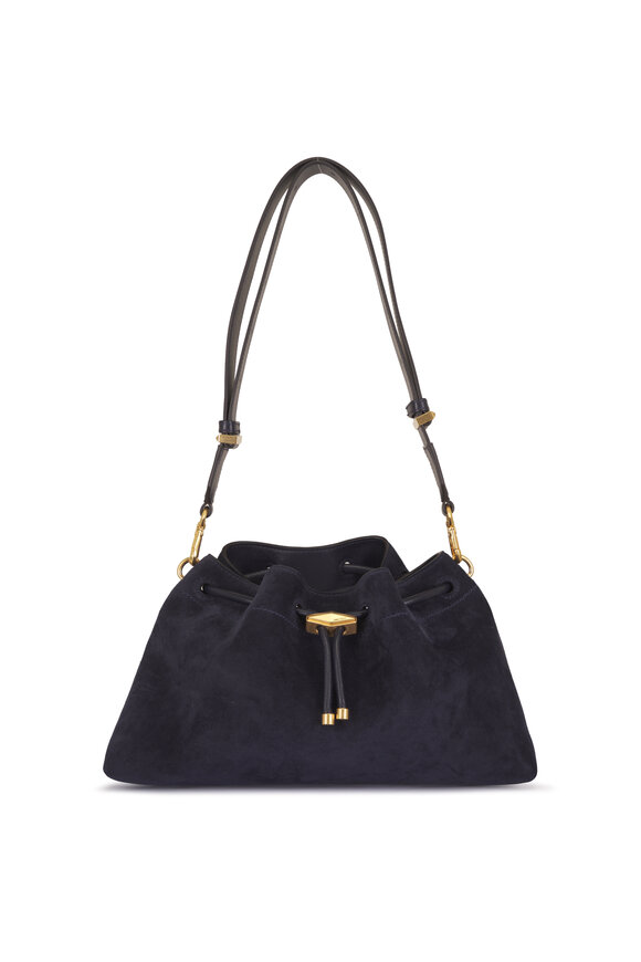 Jimmy Choo Bon Bon Marine Suede E/W Bucket Bag - view 1
