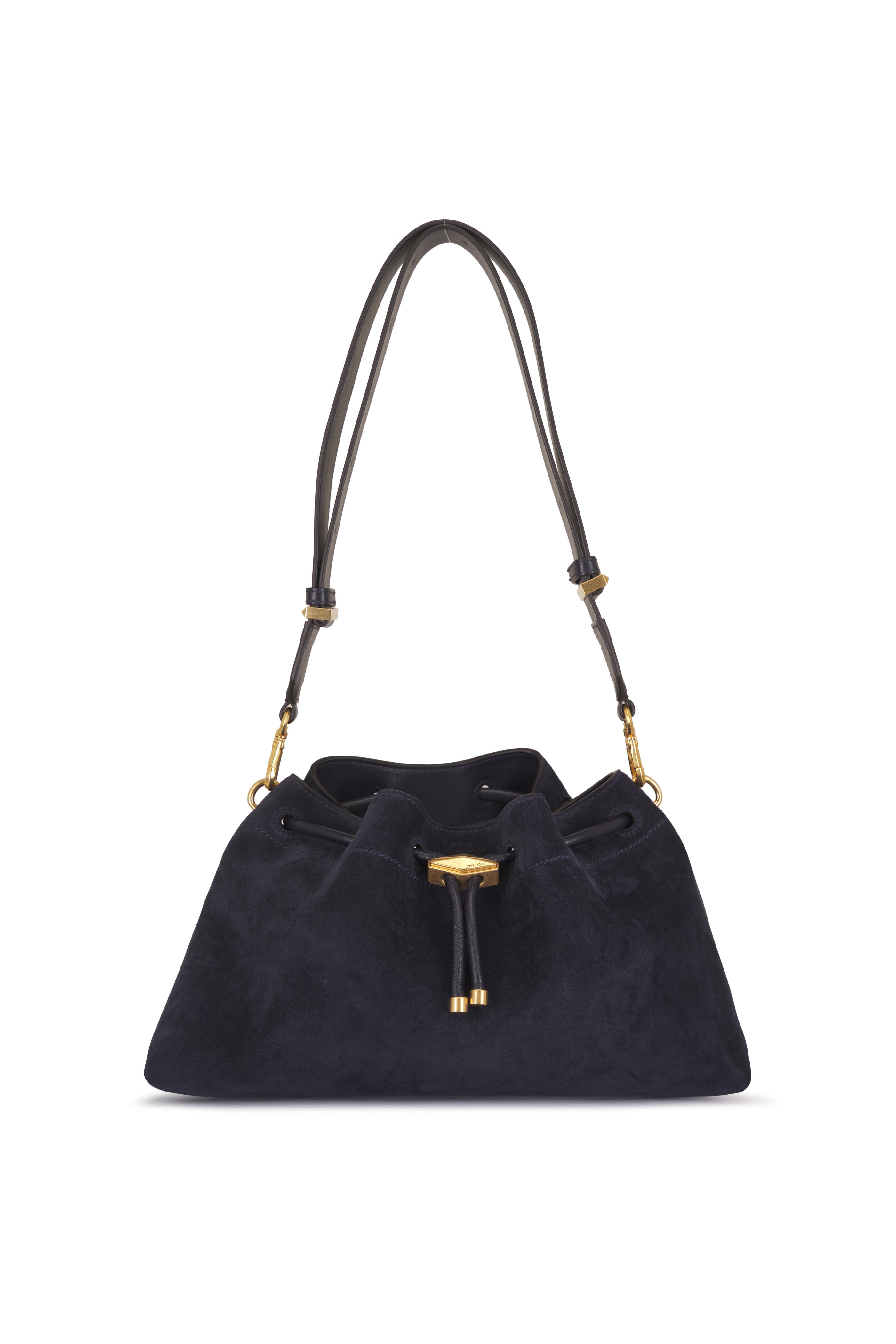 Jimmy Choo - Bon Bon Marine Suede E/W Bucket Bag - view 1