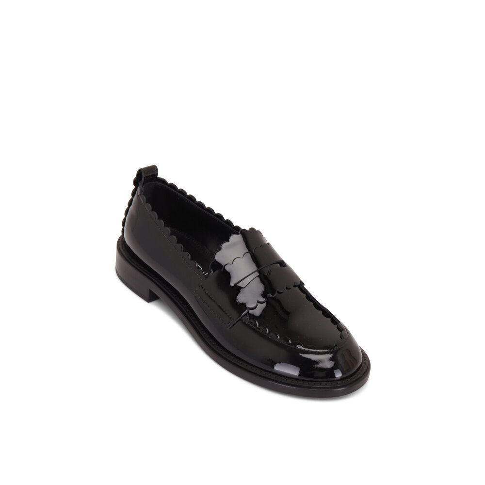 AGL Janise Black Patent Leather Loafer Mitchell Stores