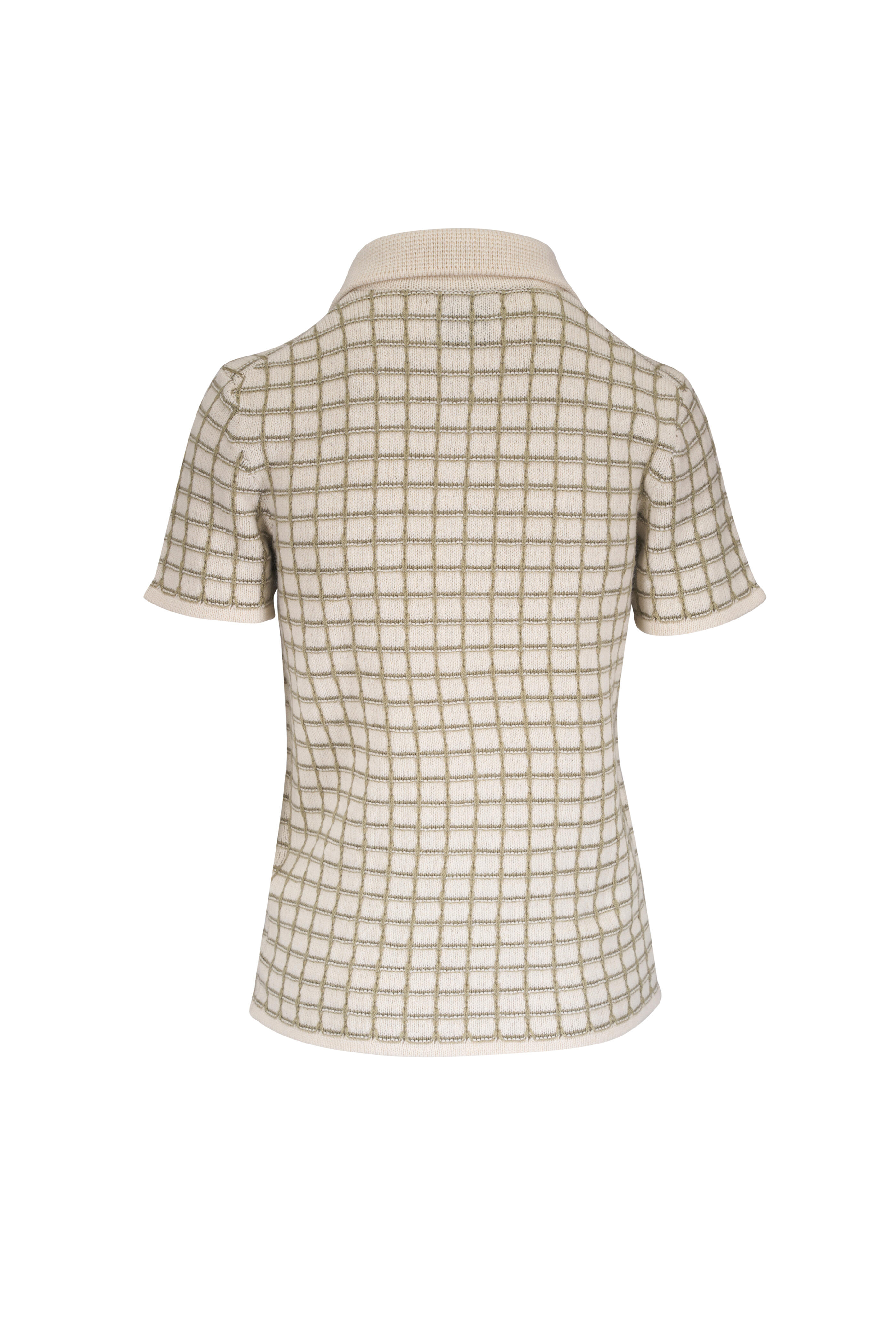 The Elder Statesman - Ida Moss Check Cashmere Polo