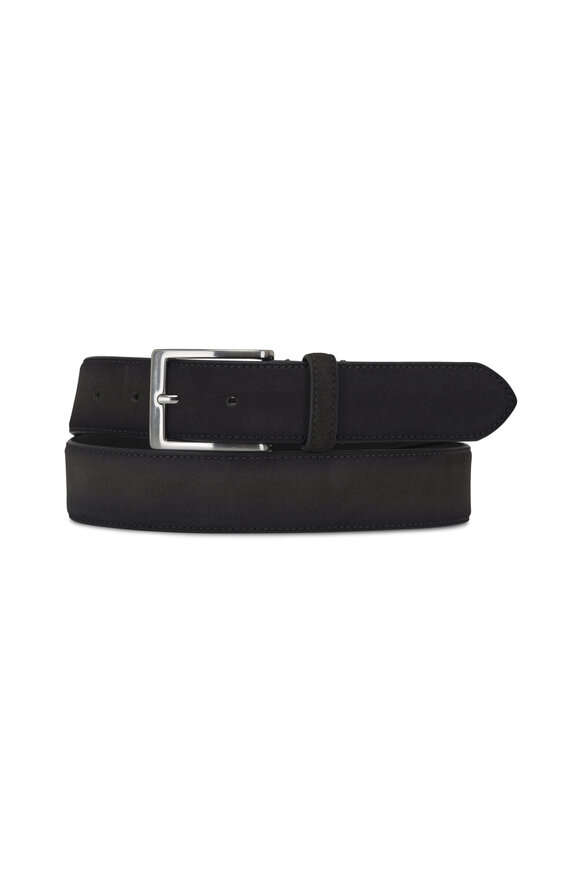 To Boot New York Aero Dark Gray Suede Belt - view 1