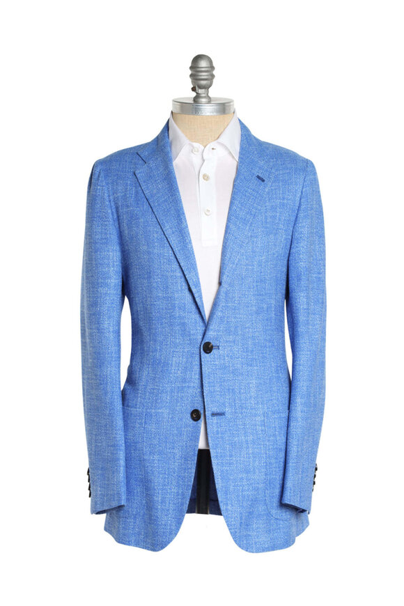KNT Electric Blue Donegal Sportcoat - view 2