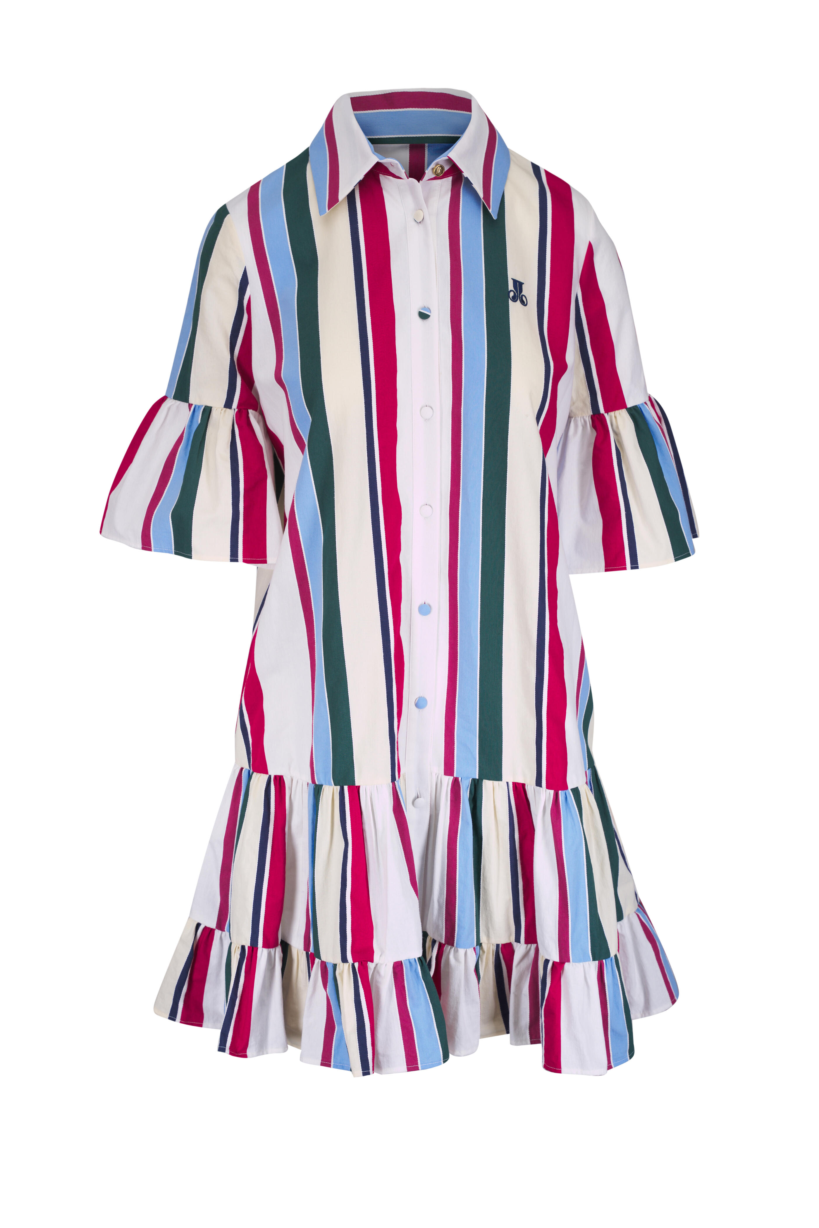La DoubleJ - Choux Multicolor Stripe Jacquard Dress