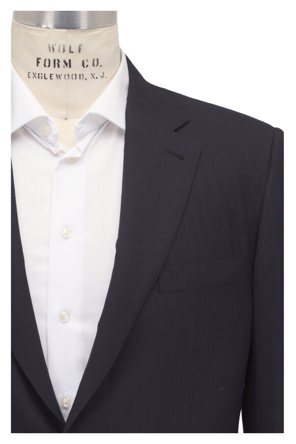 Cesare Attolini - Navy Sea Island Cotton Suit | Mitchell Stores