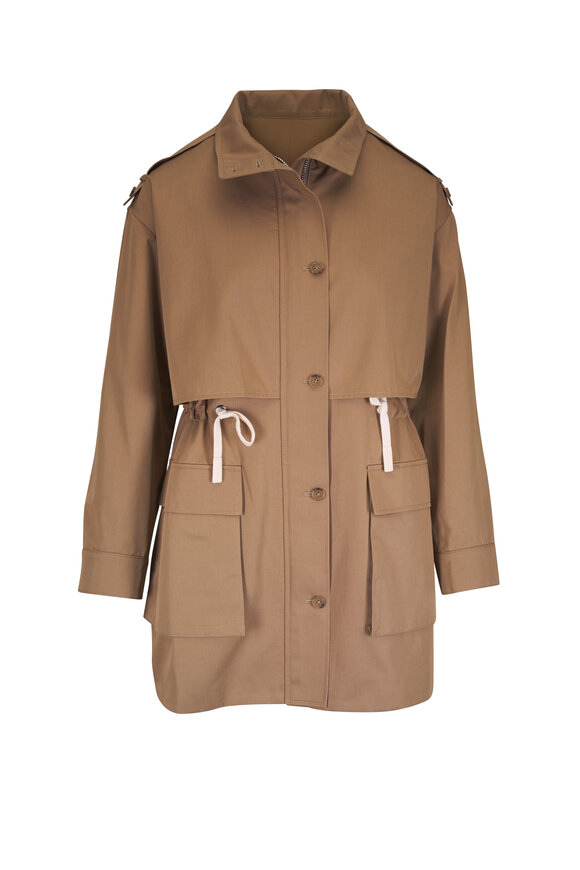 TWP Drawing Conclusions Chino Twill Trench Coat - view 1