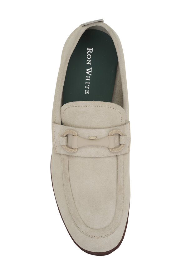 Ron White - Andrew Gray & Neutral Suede Bit Loafers 