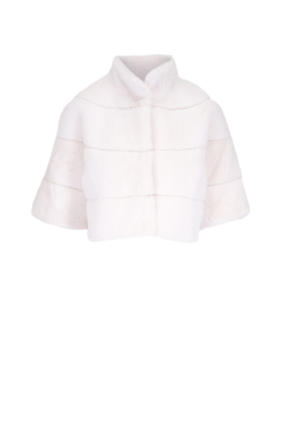 Viktoria Stass White Vegan Fur Jacket