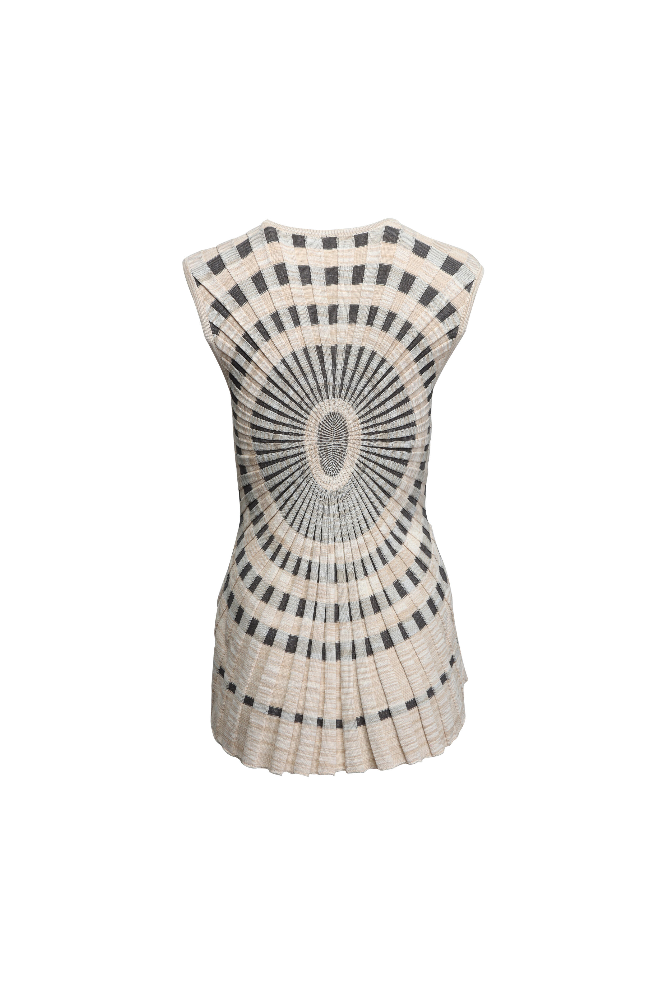 Acler - Rendell Charcoal Gray & Pewter Top