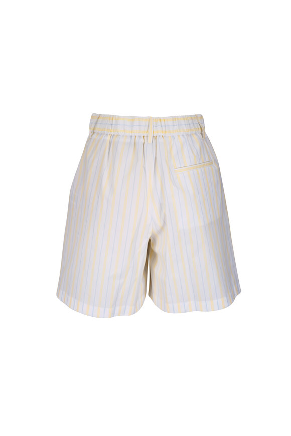 TWP Henry St Ivory, Yellow & Blue Stripe Shorts - view 2