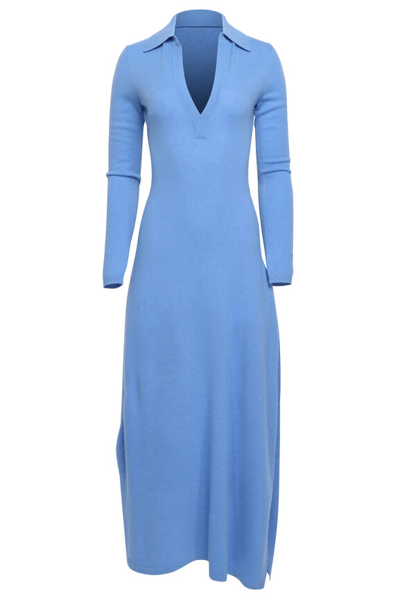 Aknvas Minerva Blue Cashmere Dress