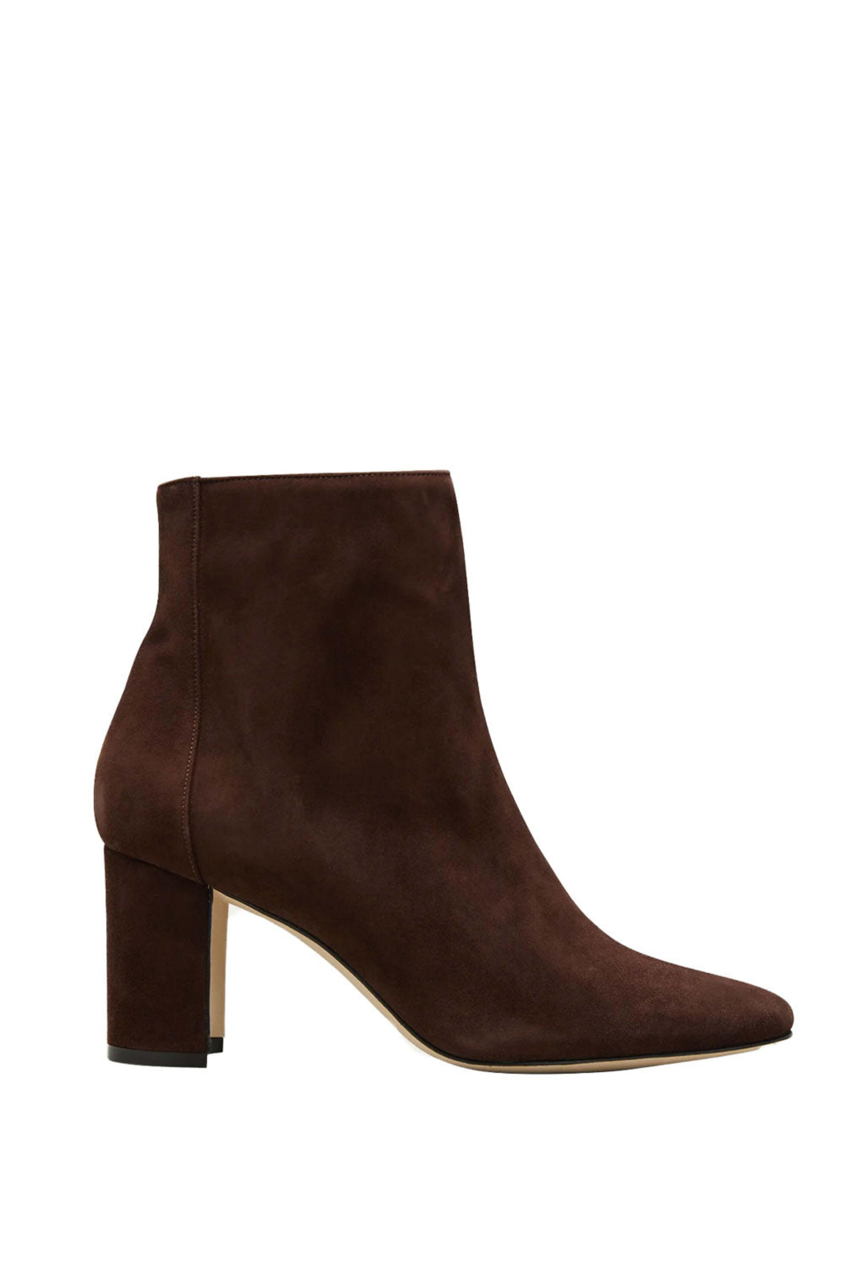 Manolo Blahnik - Rosie Samba 70 Bootie in Dark Brown