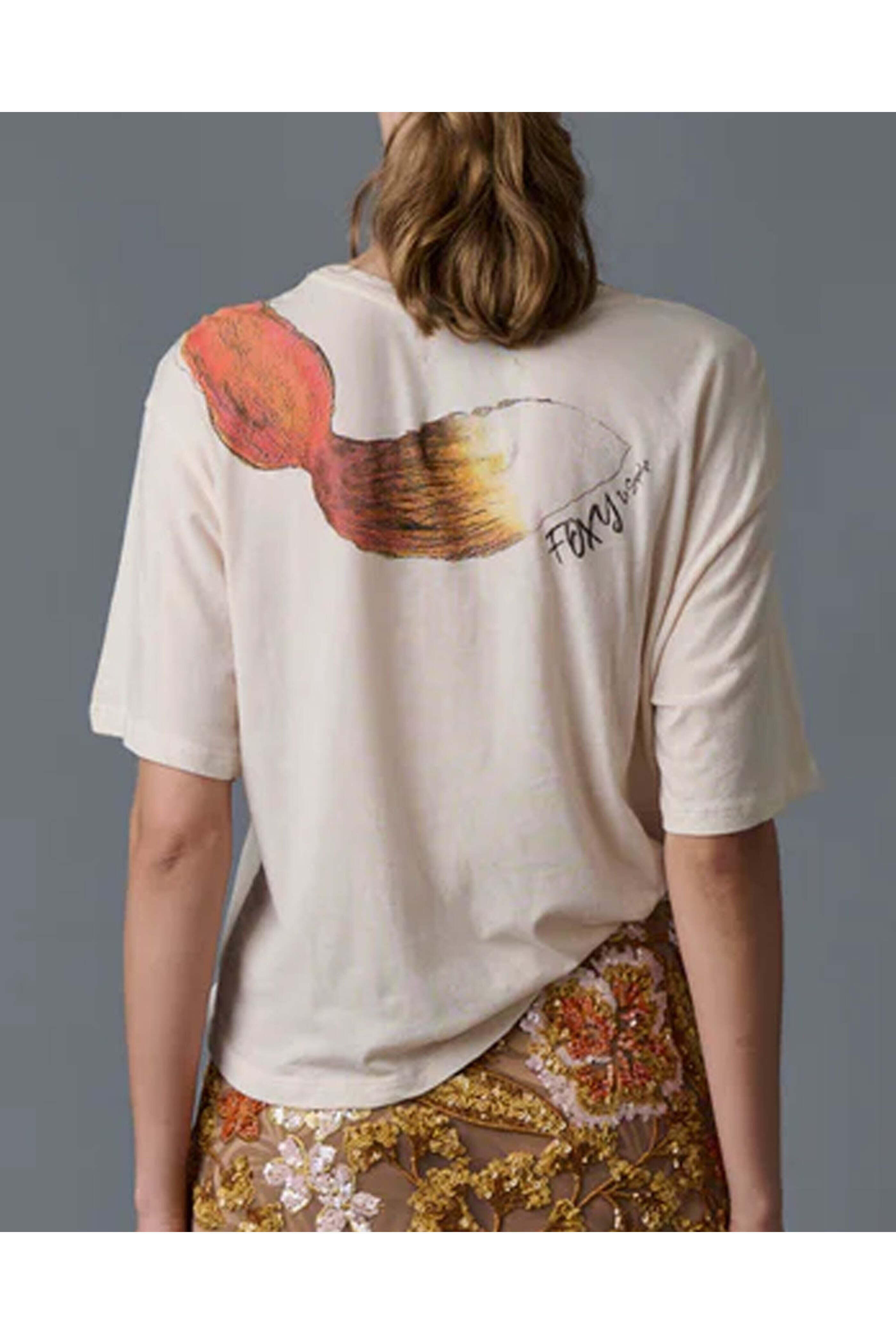 Le Superbe - Cream Foxy Tee - view 4