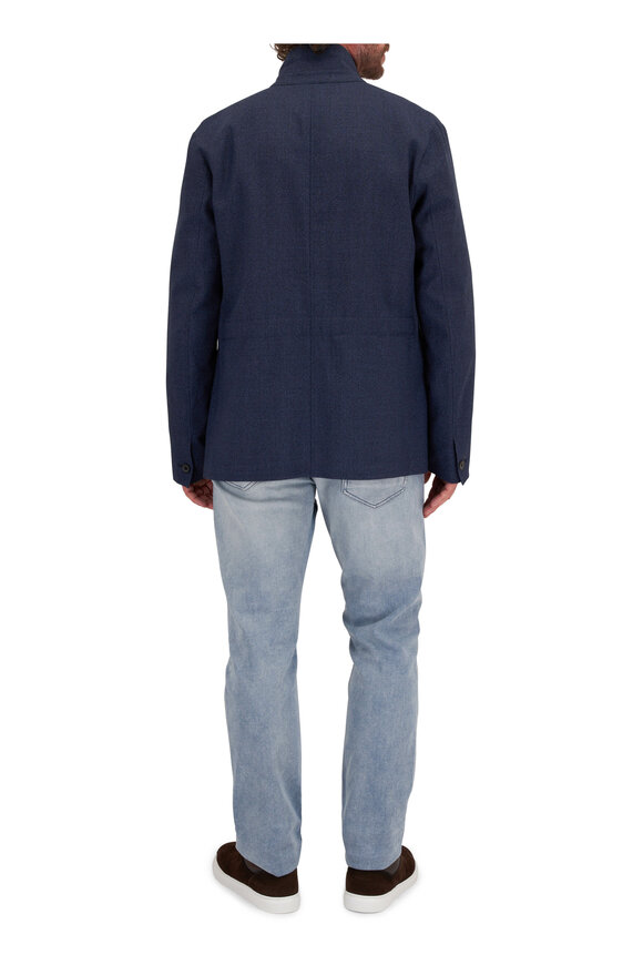 Paul Smith - Navy Button Wool Casual Jacket 