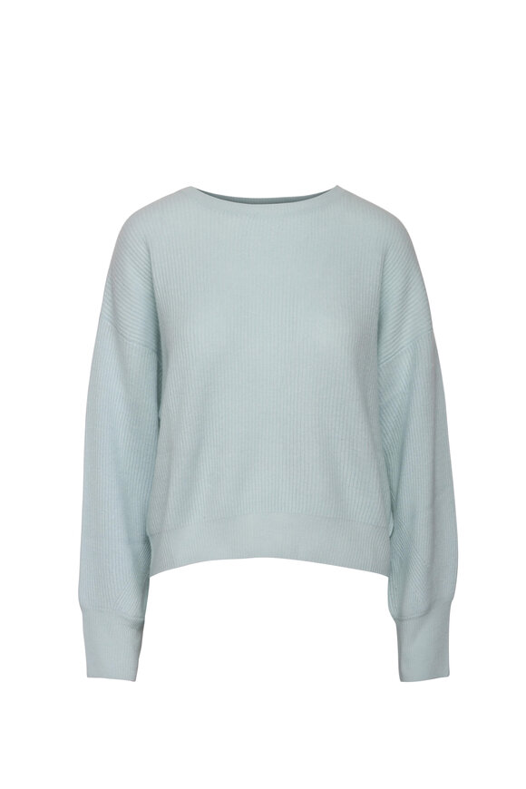 Crush Cashmere Benoa Light Blue Crewneck Sweater