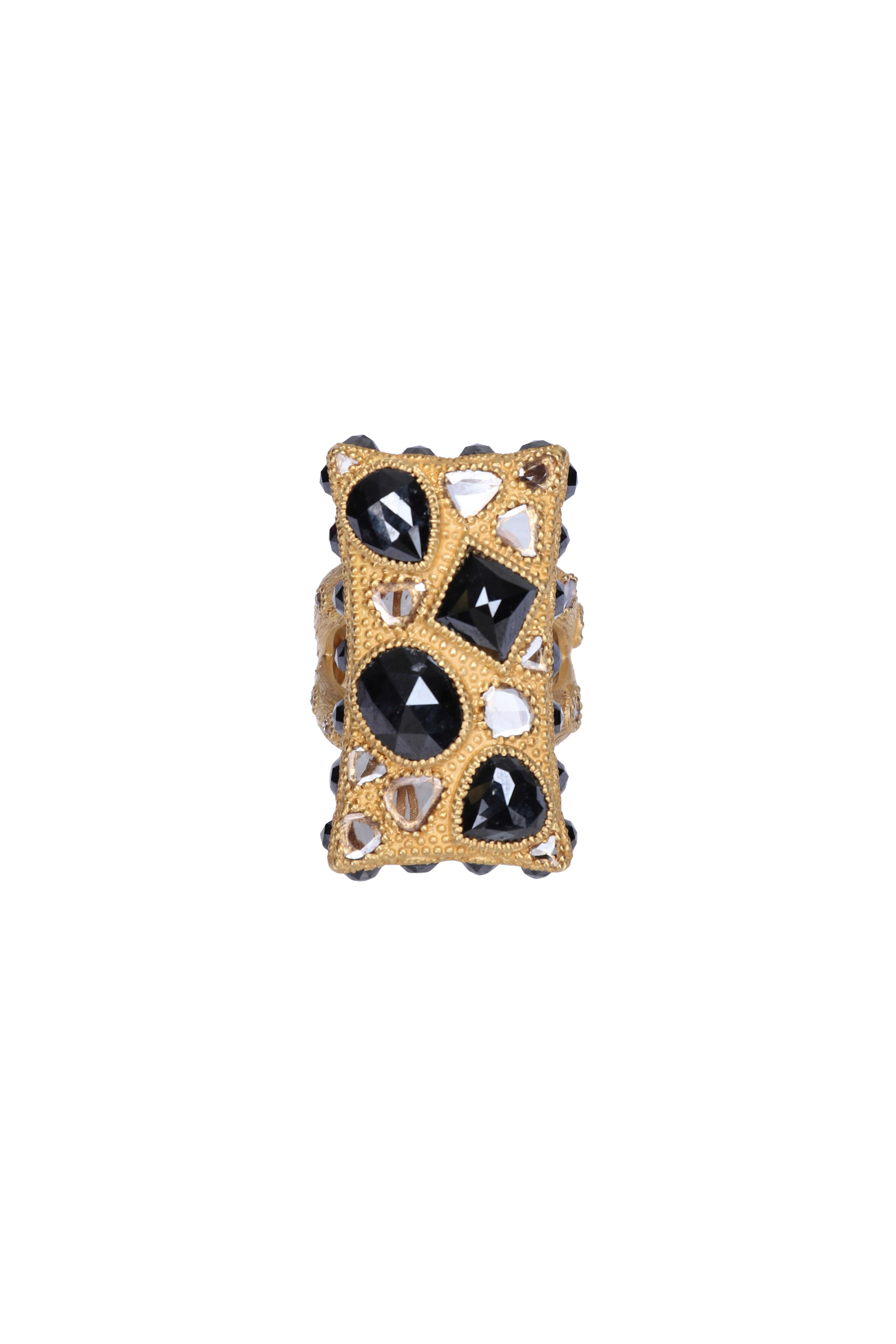 Coomi - Salt & Pepper Diamond Textured Ring