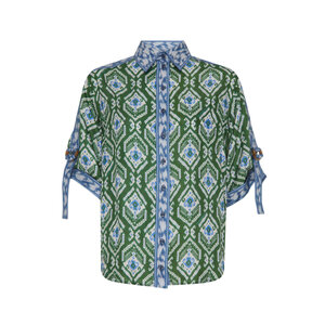 ZIMMERMANN 4140WSS255TEAL 関税送料込 zimmermann-wylie-relaxed-shirt