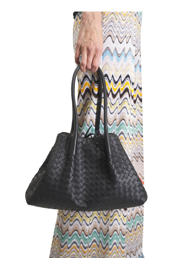 Bottega Veneta Pinacoteca Black & Fondant Woven Leather Tote - view 2