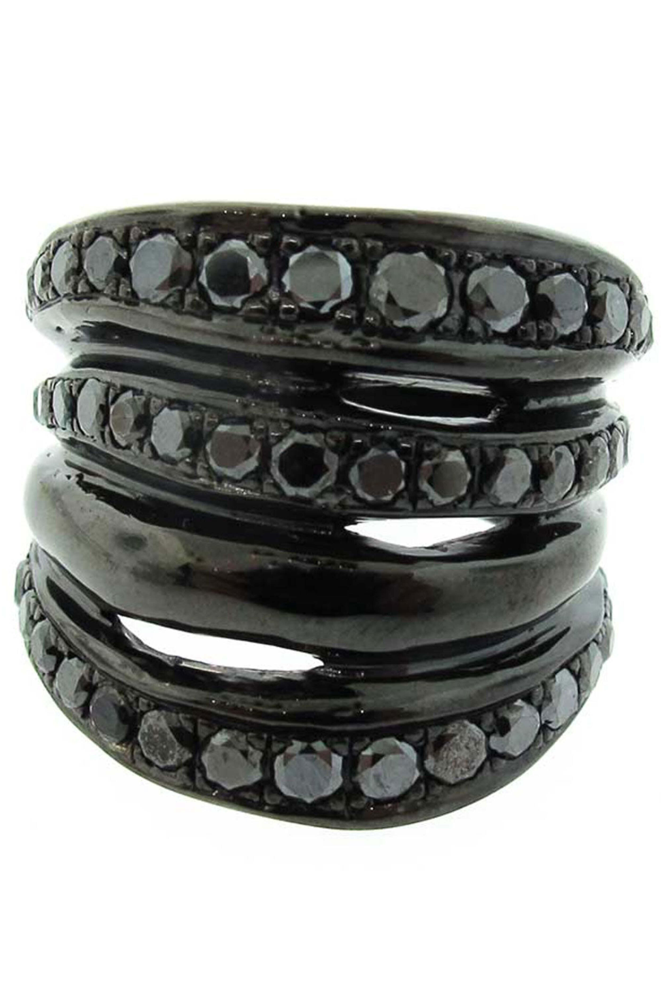 Loree Rodkin - Black Diamond Deconstructed Bondage Ring