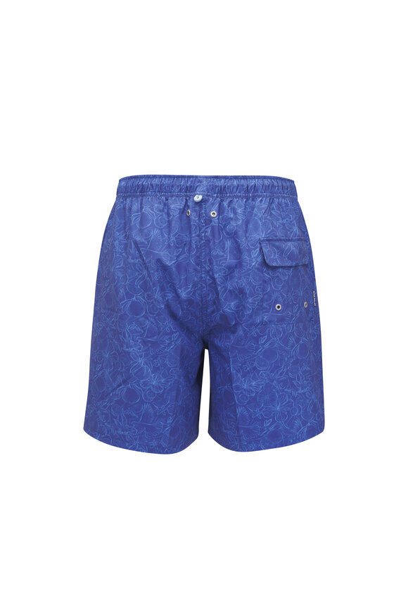 Peter Millar Paloma Ocean Blue Swim Trunks - view 2