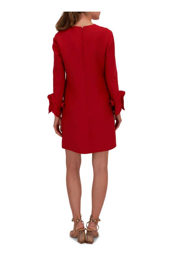 Valentino - Red Crepe Couture Mini Dress