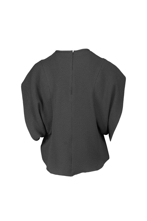 Edeline Lee Hulot Slate Gray Bubble Blouse - view 2