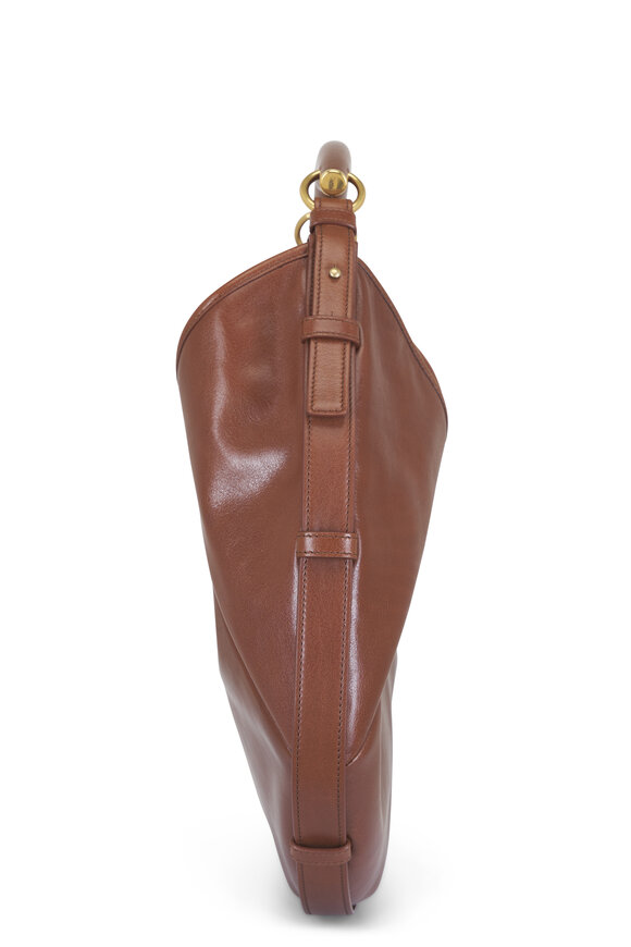Saint Laurent Medium Mombasa Burnt Bread Leather Top Handle Bag - view 6